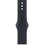 Apple Watch 44/45/46 mm Silikon Uhrenarmband Sport Mitternacht - M/L