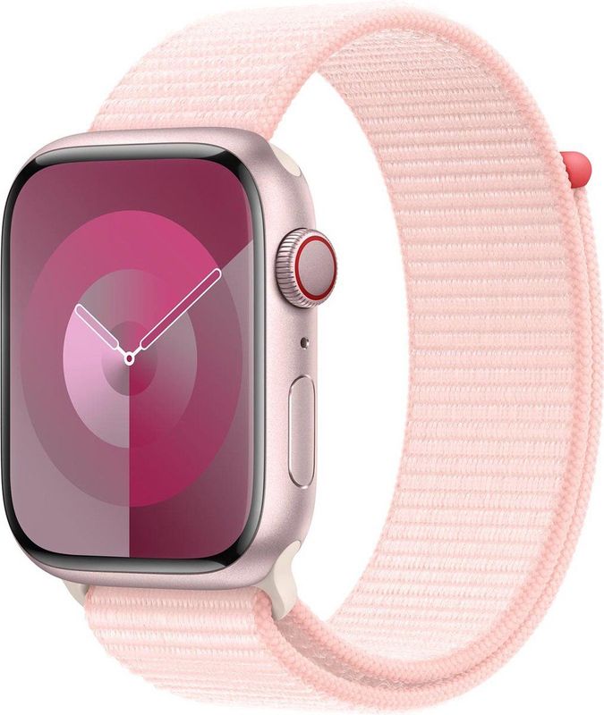 Sport Loop Band voor de Apple Watch Series 1 t/m 9 / SE (38/40/41 mm) | Series 10 (42 mm) - Light Pink