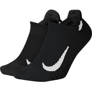 Nike Multiplier No-Show Socks - Hardloopsokken - Wit - Dri-FIT - 2 Paar
