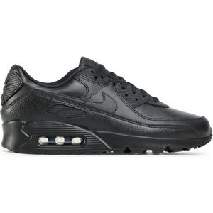 Nike Air Max 90 Leather Heren Sneakers Black/Black Black
