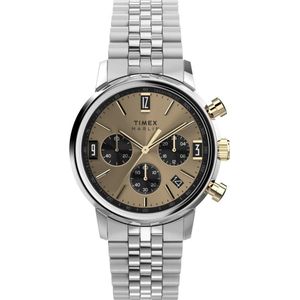 Timex - TW2W60100 - Chronograaf Horloge - Zilver - Roestvrijstaal - 40 mm