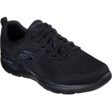 Veterschoenen - Zwart - Gepolsterde Schaprand - Textiel Binnenzool