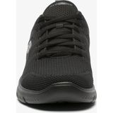 Veterschoenen - Zwart - Gepolsterde Schaprand - Textiel Binnenzool