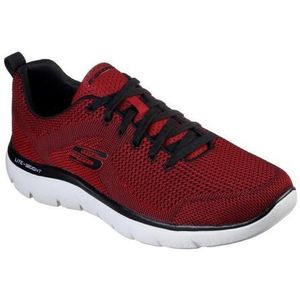 Skechers Summits Brisbane Low-Top Sneakers voor heren, rood x, 43 EU