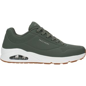 Skechers, Comfortabele Stand On Air Sneaker Groen, Heren, Maat:48 1/2 EU