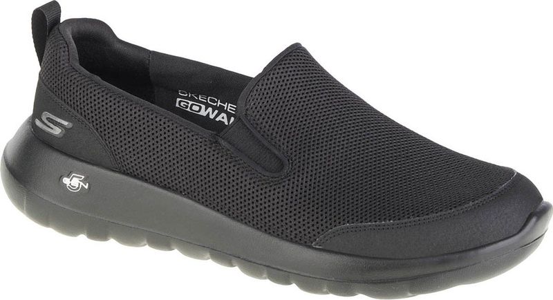 Skechers - Go Walk Max-Clinched 216010-BBK - Sneakers - Zwart - Stof
