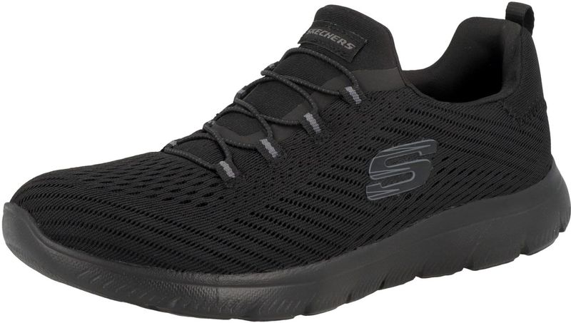Skechers - Summits - Instapschoenen - Zwart - Mesh-Textiel