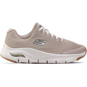 Skechers - Arch Fit - Sneakers - Taupe - Textiel - Air Cooled Memory Foam