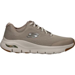 Skechers Arch Fit Sneaker voor heren, Taupe Textiel Synthetische Trim, 41 EU