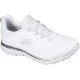 Sneakers - Wit - Zilver - Textiel - Synthetisch Materiaal - Rubber