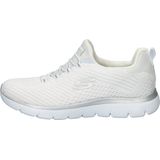 Sneakers - Wit - Zilver - Textiel - Synthetisch Materiaal - Rubber