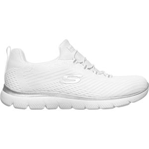 Sneakers - Wit - Zilver - Textiel - Synthetisch Materiaal - Rubber