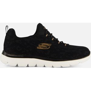 Skechers Summit Leopard Spot Sneakers zwart