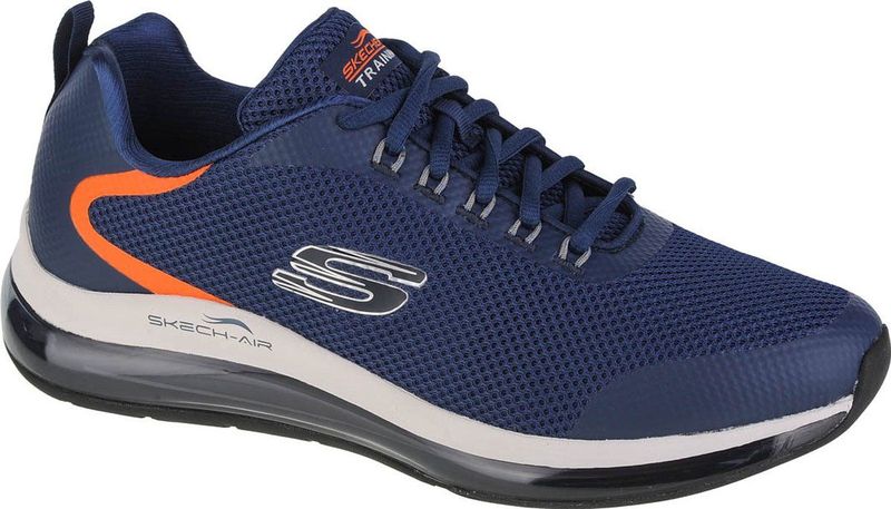 Skechers Skech-air Element 2.0 Lomarc heren Sneaker Low-Top Trainers, Navy Mesh Synthetische Trim, 39 EU