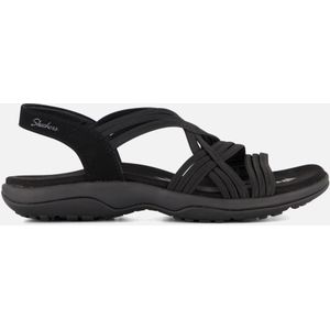 Skechers - Reggae Slim - Sandalen - Zwart - Imitatieleer - Vegan