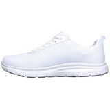 Skechers Flex Advantage 77125-blk Low-Top Sneakers voor heren, Witte Mesh Water en Vlek Afstotende Behandelaars, 42 EU