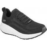 Skechers Bobs Sparrow 2.0-Allegiance Crew Sneakers voor dames, Black Engineered Knit, 35 EU