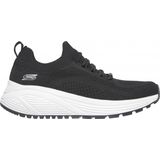 Skechers Bobs Sparrow 2.0-Allegiance Crew Sneakers voor dames, Black Engineered Knit, 35 EU