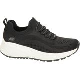 Skechers Bobs Sparrow 2.0-Allegiance Crew Sneakers voor dames, Black Engineered Knit, 35 EU