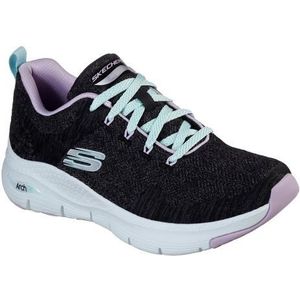 Skechers - Arch Fit Comfy Wave - Dames Sneakers - Zwart