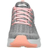 Skechers Dames Arch Fit Sneaker, Grijs gebreide roze trim, 35 EU