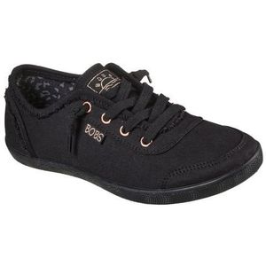 Skechers Dames Bobs B Cute Sneaker, Zwarte Canvas Trim, 37.5 EU