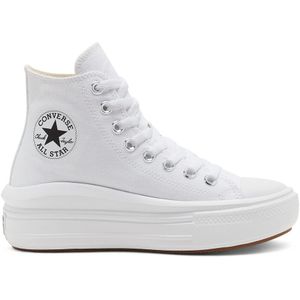 Converse Move Platform Hi Sneakers voor dames, zwart/wit, wit, 39.5 EU