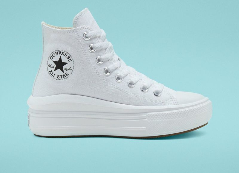 Converse Chuck Taylor All Star Move Hi Hoge sneakers - Dames - Wit