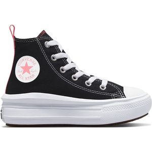 Sneakers Converse Chuck Taylor All Star Move Hi - Kinderen  Zwart/koraalrood  Unisex