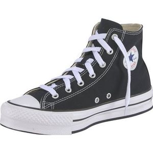 Converse Chuck Taylor All Star Eva Lift Canvas Platform Sneakers voor jongens, Zwart Wit Zwart, 38 EU