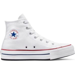Converse Chuck Taylor All Star Eva Lift Canvas Platform Sneakers voor kinderen, uniseks, White Garnet Navy, 40 EU