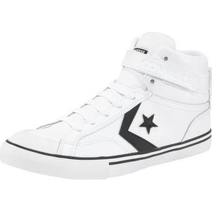 Converse Pro Blaze Strap leer, sportschoenen voor kinderen, Wit, zwart, 36 EU
