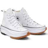 Converse - Run Star Hike Platform Foundational Leather - Sportschoenen - Wit/zwart/gum