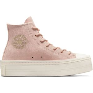 Sneakers Modern Lift Hi Fashion Suede & Leather CONVERSE. Leer materiaal. Maten 39. Roze kleur