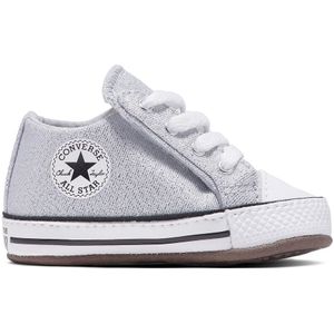 Sneakers All Star Cribster Sparkle Party CONVERSE. Katoen materiaal. Maten 20. Zilver kleur
