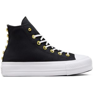 Converse, Schoenen, Dames, Zwart, 36 EU, Zwarte Hoge Sneakers Lift Platform