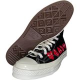 Converse Converse x Comme des Garçons PLAY Chuck 70 Multi Heart in Black/Red/Egret, Maat EU 44