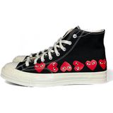 Converse Converse x Comme des Garçons PLAY Chuck 70 Multi Heart in Black/Red/Egret, Maat EU 44