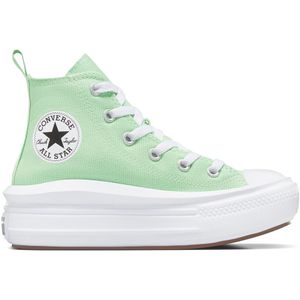 Converse Junior Chuck Taylor All Star Move Platform sneaker van canvas - Licht groen - Maat 35