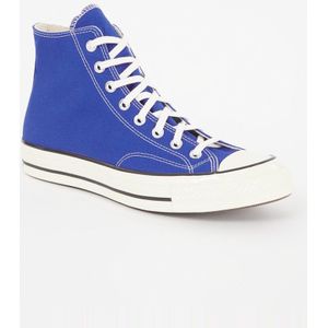 Converse, Mooie blauwe vetersneakers voor dames Blauw, Heren, Maat:43 EU