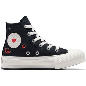 Schoenen Converse Chuck Taylor All Star Eva Lift Hi Valent - Kinderen  Zwart/wit  Unisex