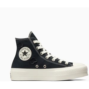 Sneakers Chuck Taylor Lift Flower Play CONVERSE. Canvas materiaal. Maten 38. Zwart kleur