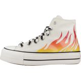 Converse - Chuck Taylor All Star Lift Platform Flames - Slippers - Wit