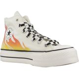 Converse - Chuck Taylor All Star Lift Platform Flames - Slippers - Wit