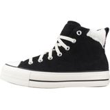 Sneakers - Effen - Leer/Suède - Middelhoge Hak (3-7 cm) - Vetering met 7 Gaten