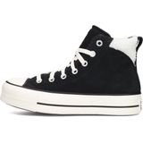 Sneakers - Effen - Leer/Suède - Middelhoge Hak (3-7 cm) - Vetering met 7 Gaten