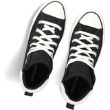 Sneakers - Effen - Leer/Suède - Middelhoge Hak (3-7 cm) - Vetering met 7 Gaten