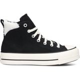 Sneakers - Effen - Leer/Suède - Middelhoge Hak (3-7 cm) - Vetering met 7 Gaten