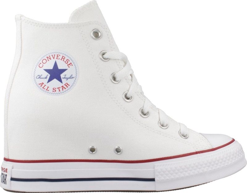 Converse - Chuck Taylor All Star Classic Wedge - Sneakers - White/Red/Navy - Platform