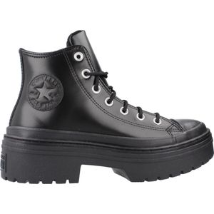 Converse Chuck Taylor all Star Lugged Heel Leather Platform Zwart
